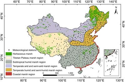 Spatial and temporal variation of net primary productivity of herbaceous marshes and its climatic drivers in China